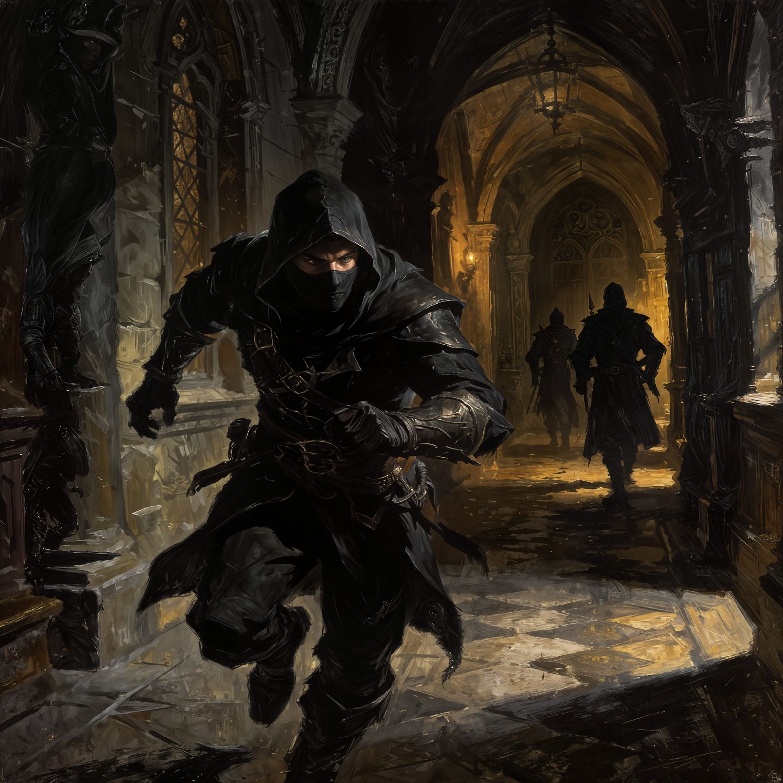 Garrett The Thief in Dark Fantasy Concept Art