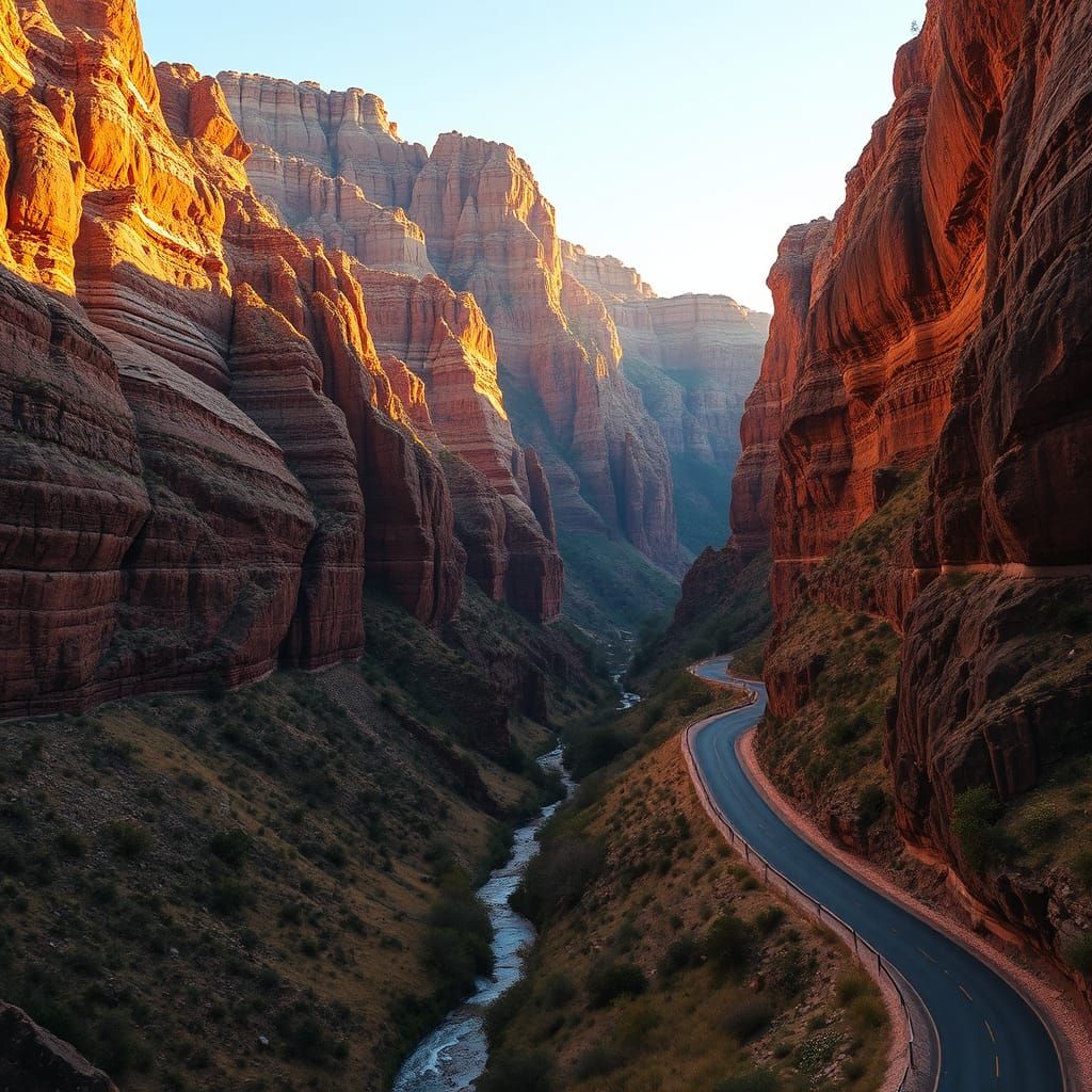 Meiringspoort Ravine: South African Landscape in Digital Art