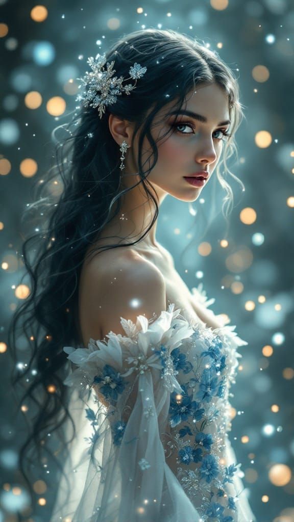 Fantasy Queen in Art Nouveau Style