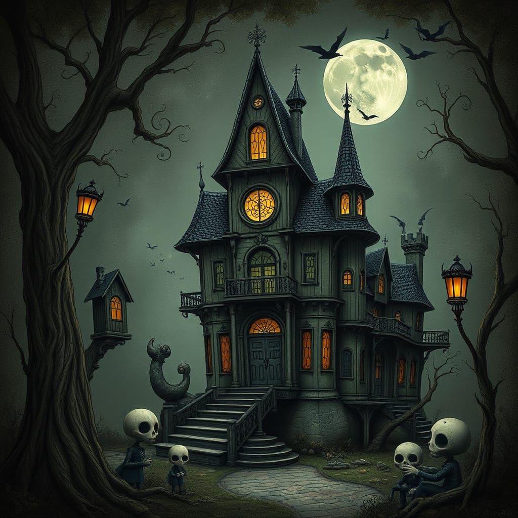 Gothic Whimsy: A Dark Mystical World
