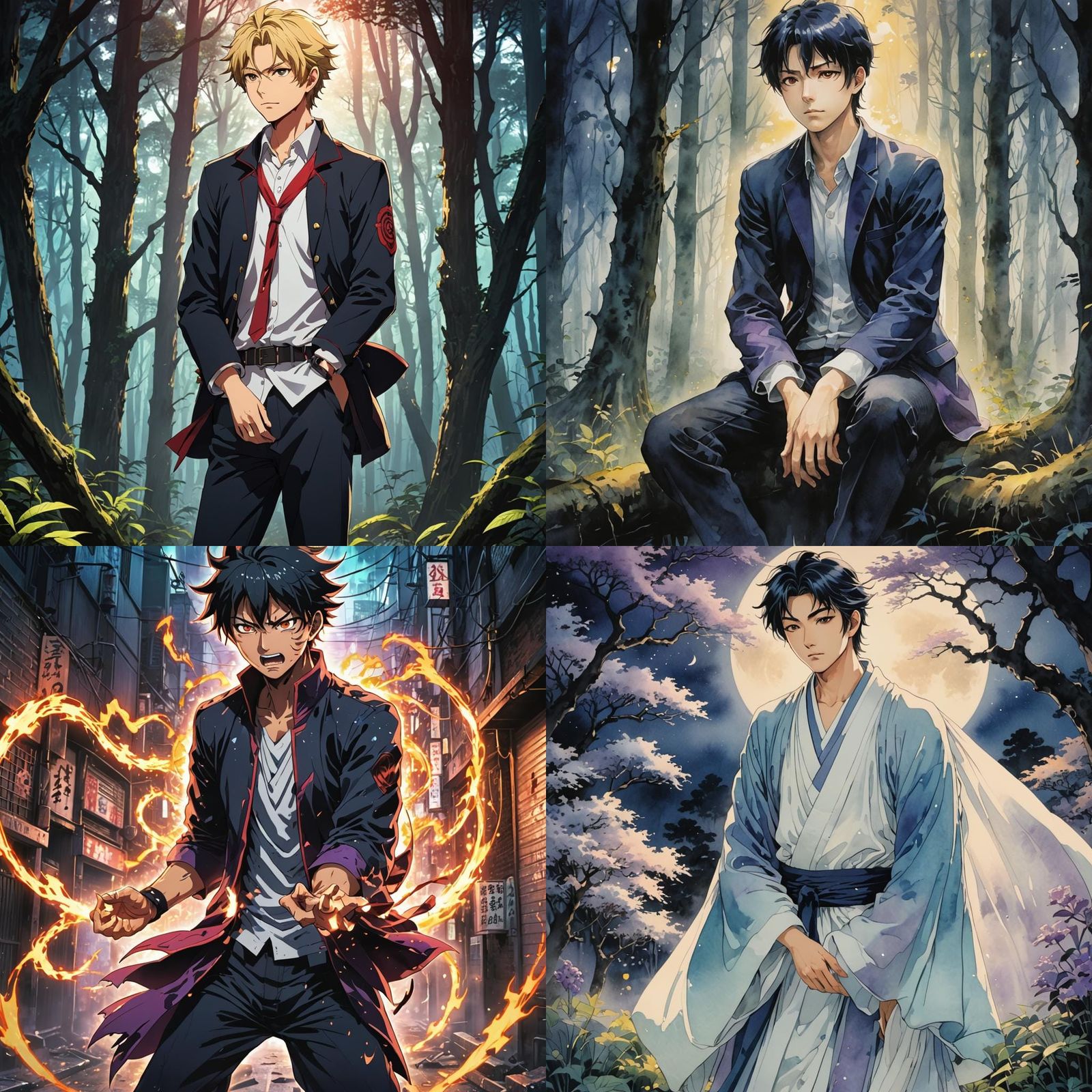 Satoru Gojo Anime Key Visual Illustration