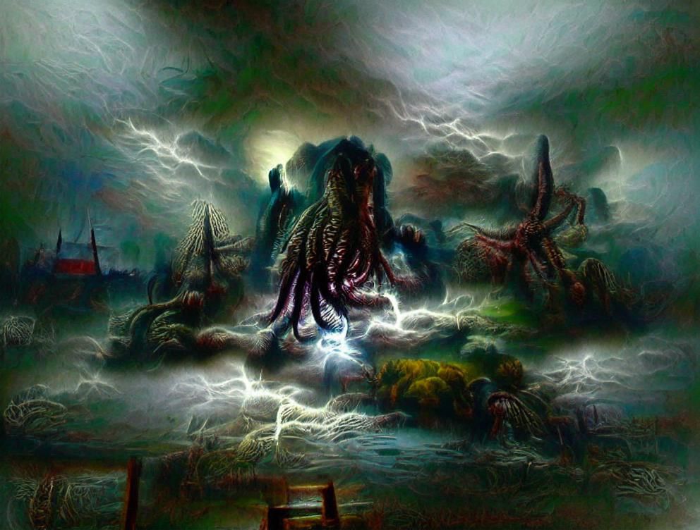 Lovecraftian Horror Engulfs the Sea in Gothic Style