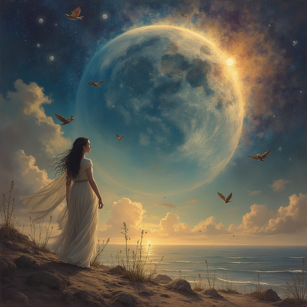 Mythical Goddess Nuwa Creates Humans with Loess and Rope