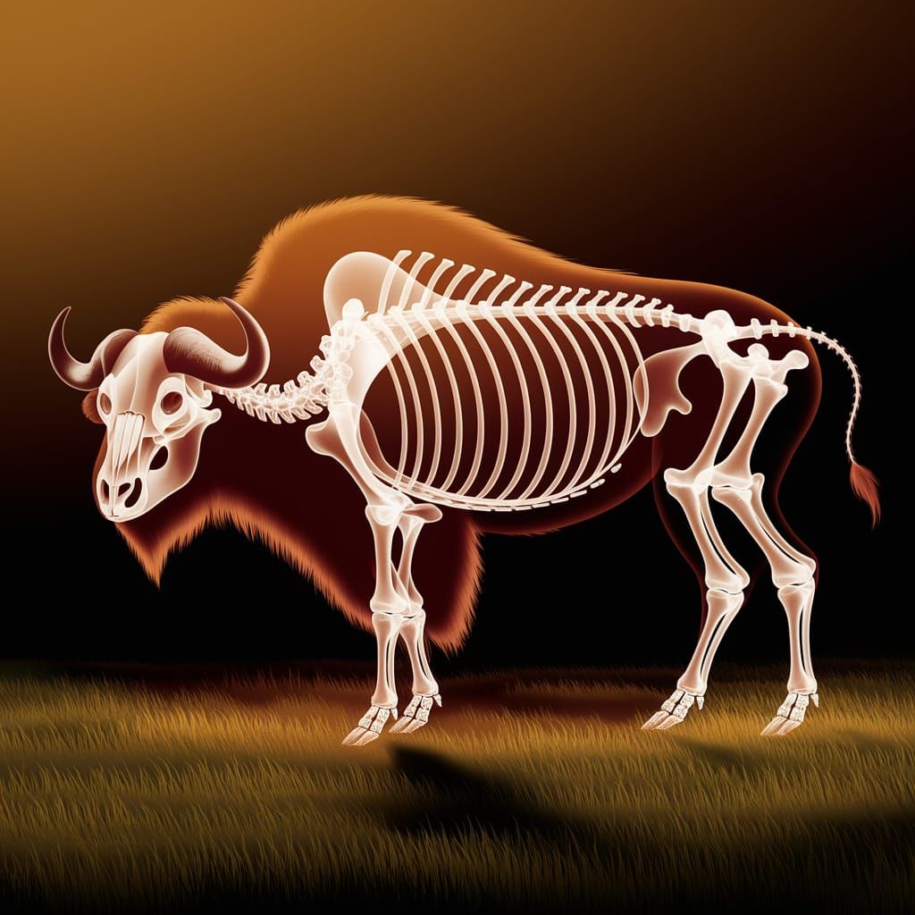 X-ray zoo buffalo