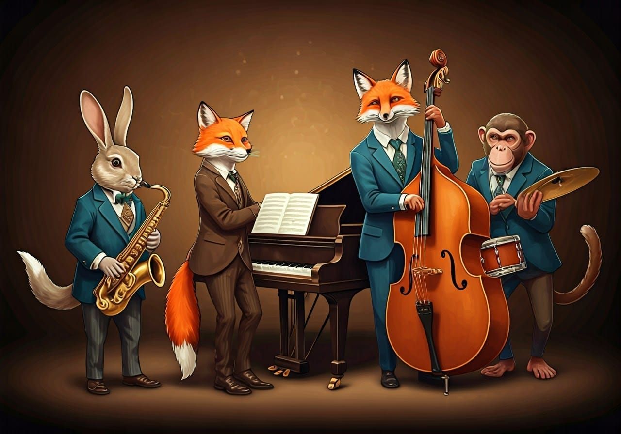Animal Jazz Quartet in Belle Époque Style