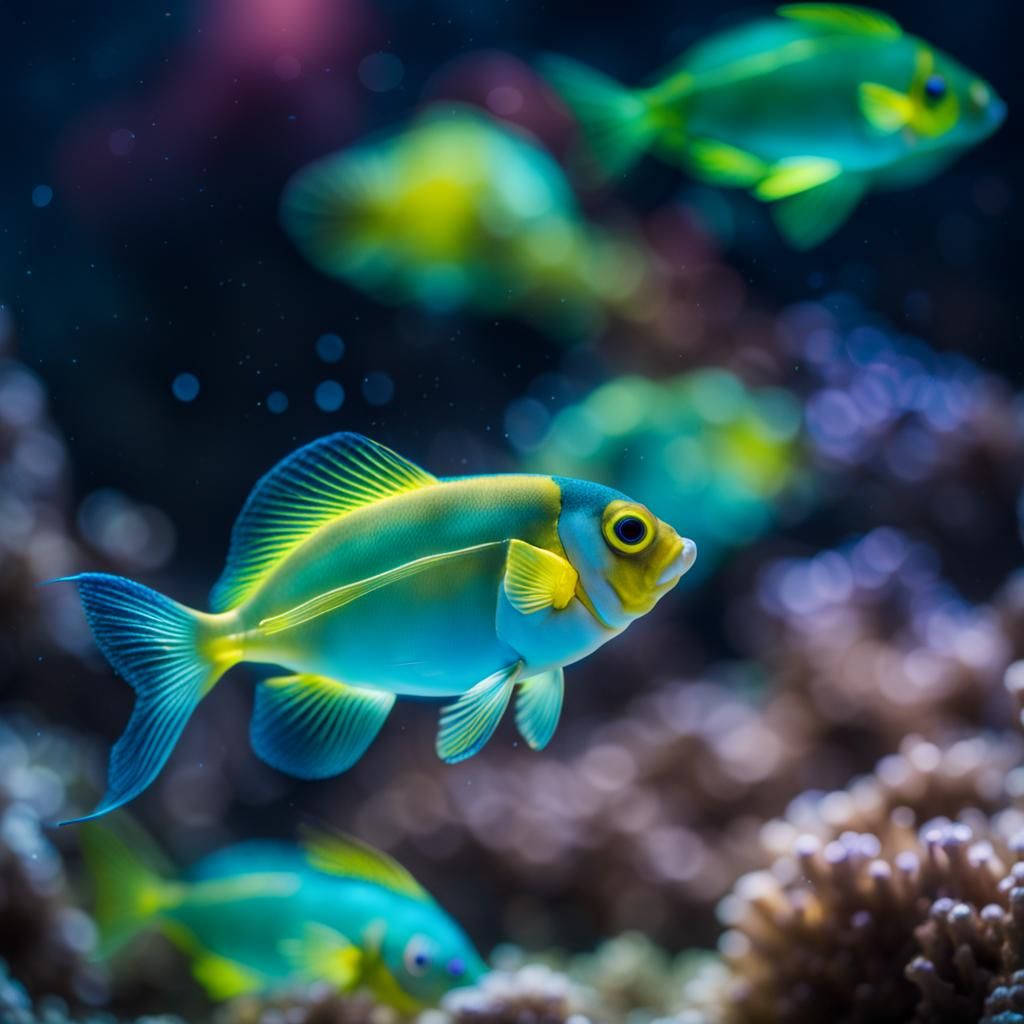 Bioluminescent Fish in Deep Water: Professional Photography