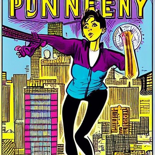 Penny Century Illustration in Comic Book Style