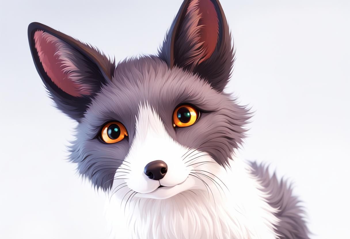 Cute Chibi Fox: Detailed Fantasy Art