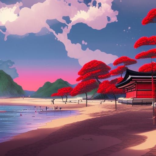 Coastal Japanese Village in Edo Style