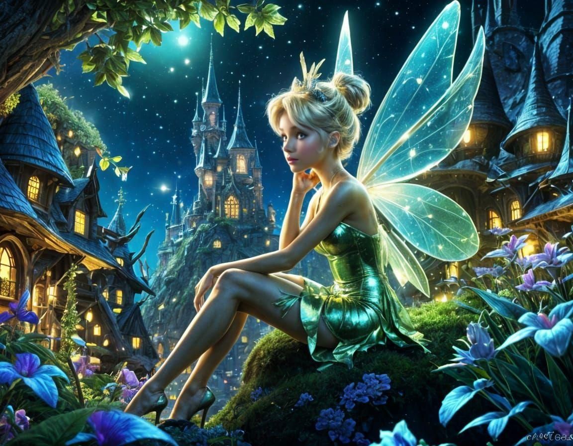 Tinkerbell In Fairy Village