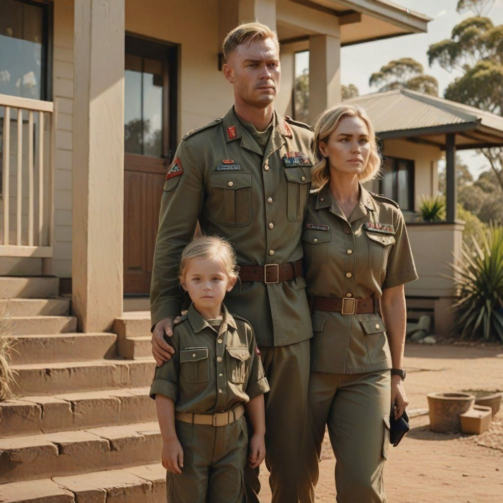 Australian Soldier Returns Home To Family