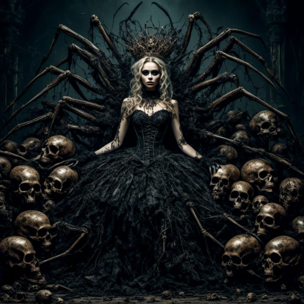 Spider Queen in Shadows and Lace