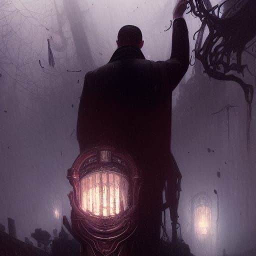 Lovecraftian Dark Fantasy Concept Art in 8K