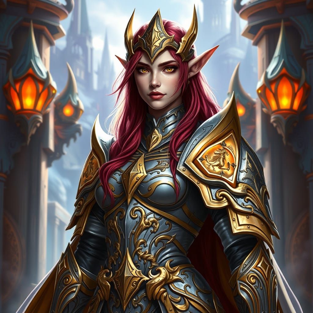 Blood Elf Paladin at Silvermoon Gate