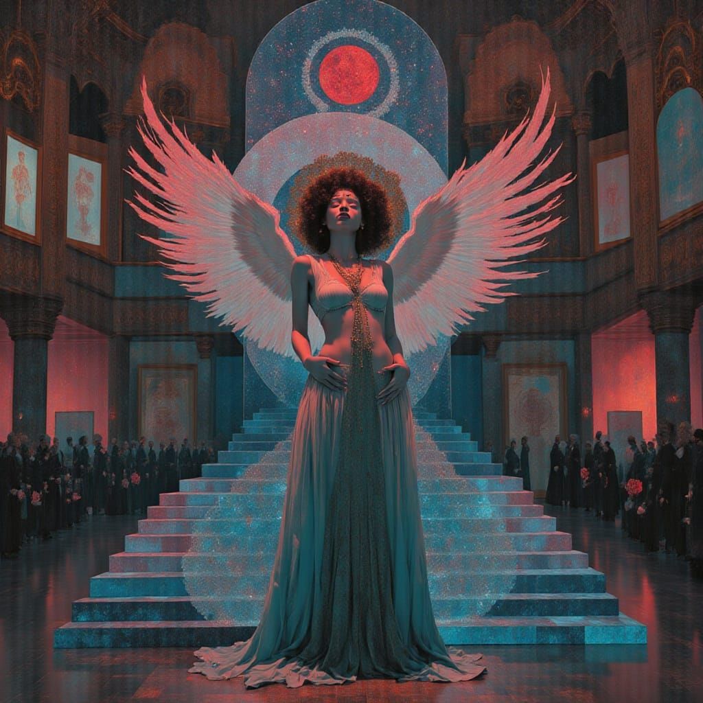 Feline Glory in Cyberpunk Style