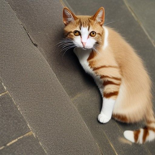 Cartoon Cat with Devil Emoticons