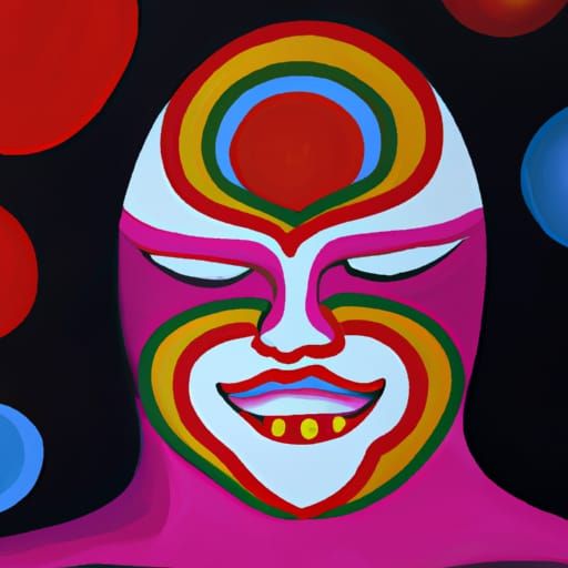 Colorful Ego: A Detailed Gouache Painting