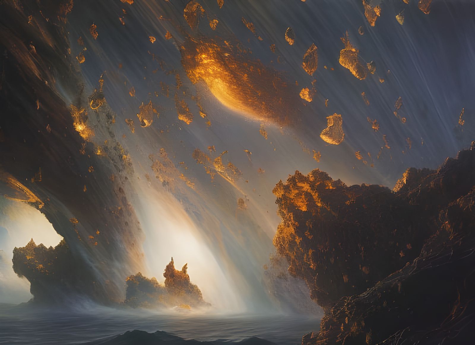 Dreamy Mandelbulb Junctions: Hyperreal Eldritch Painting