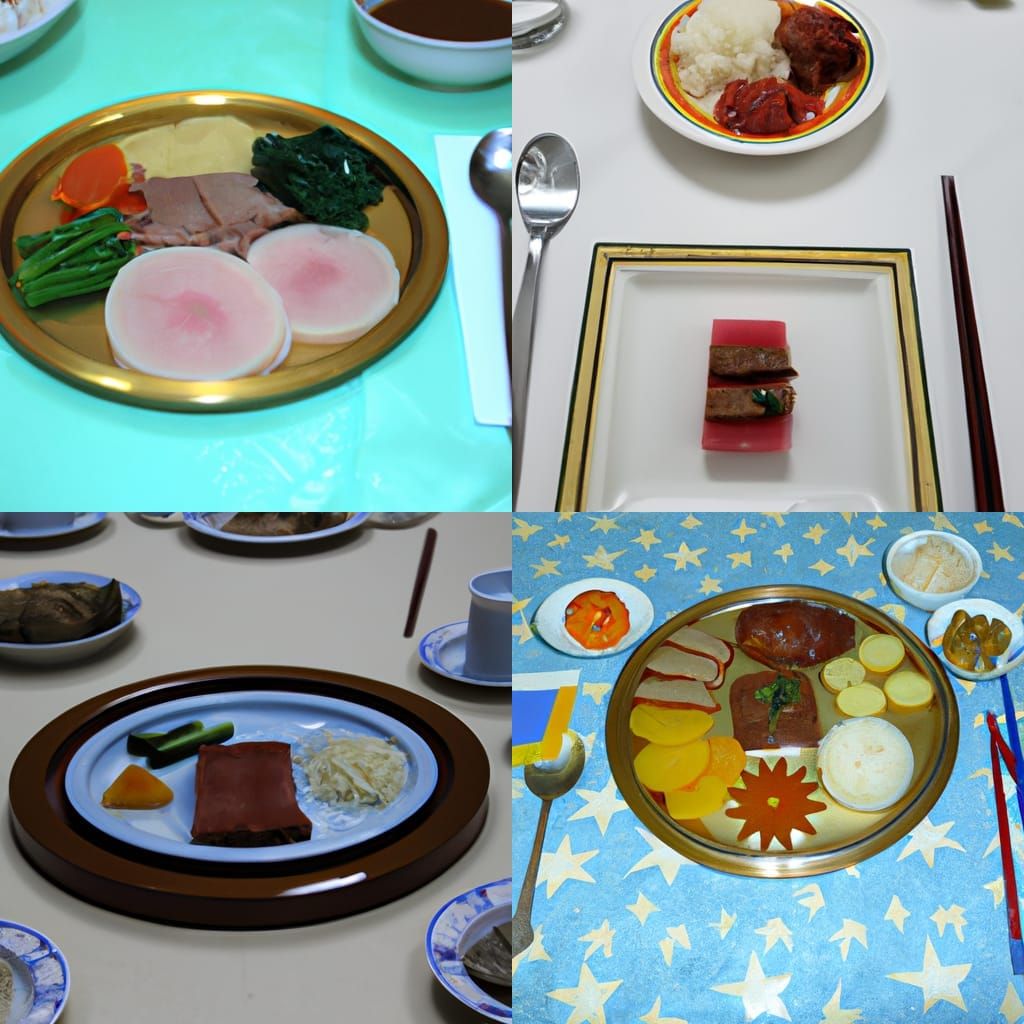 North Korean Meal: A Dinner Plate
