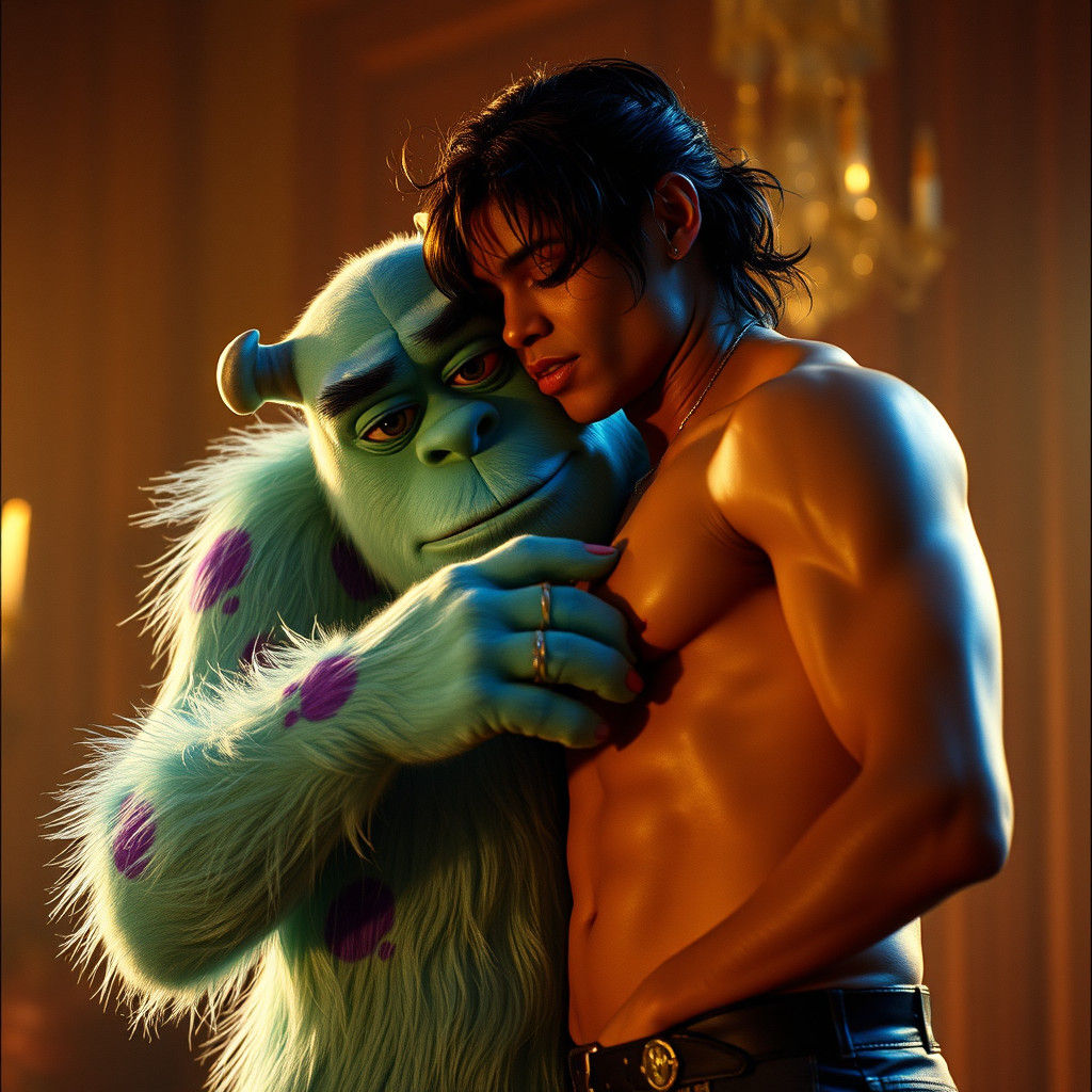 Sulley and Michael Jackson: A Cinematic Embrace