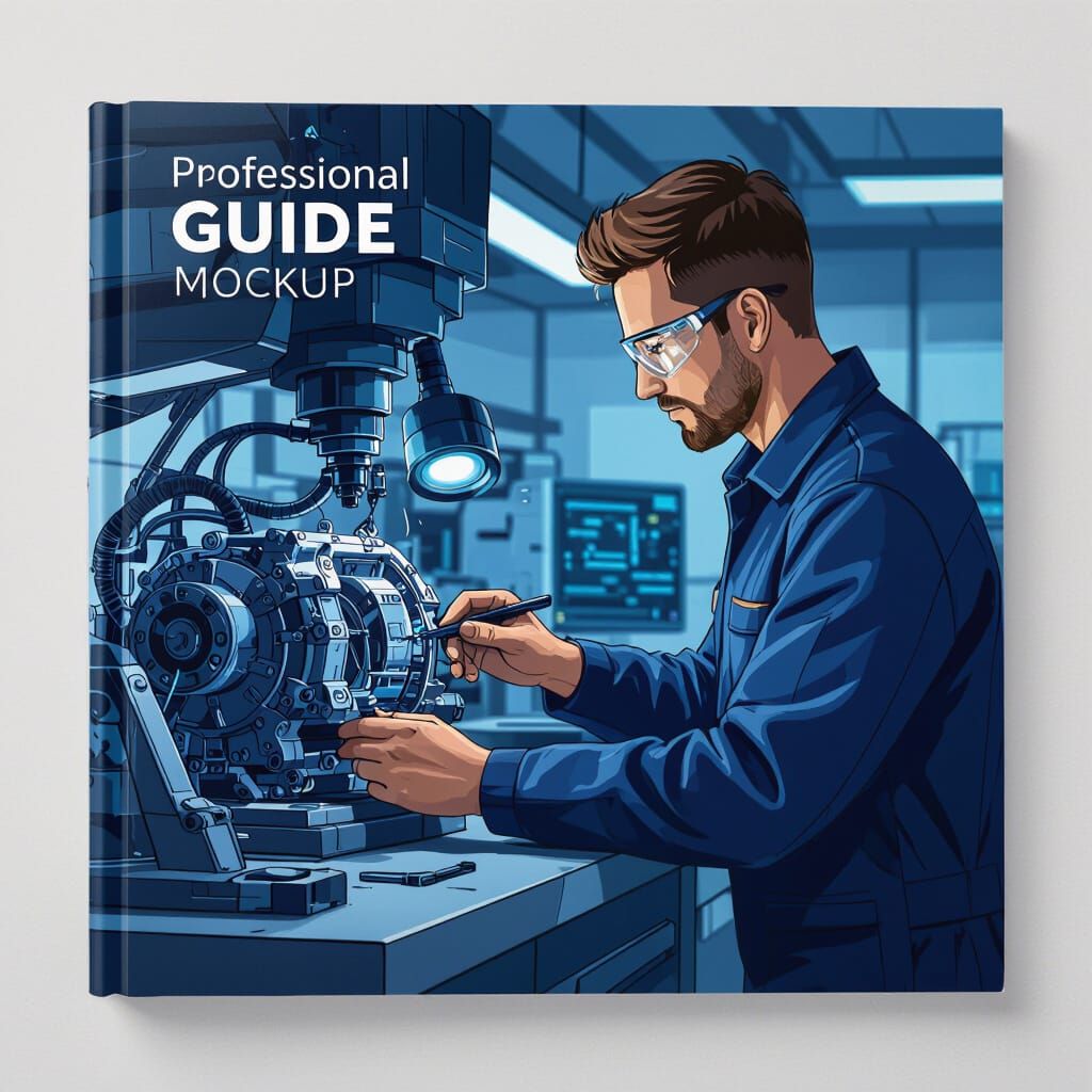 Technician Working on Advanced Machinery Guide Cover