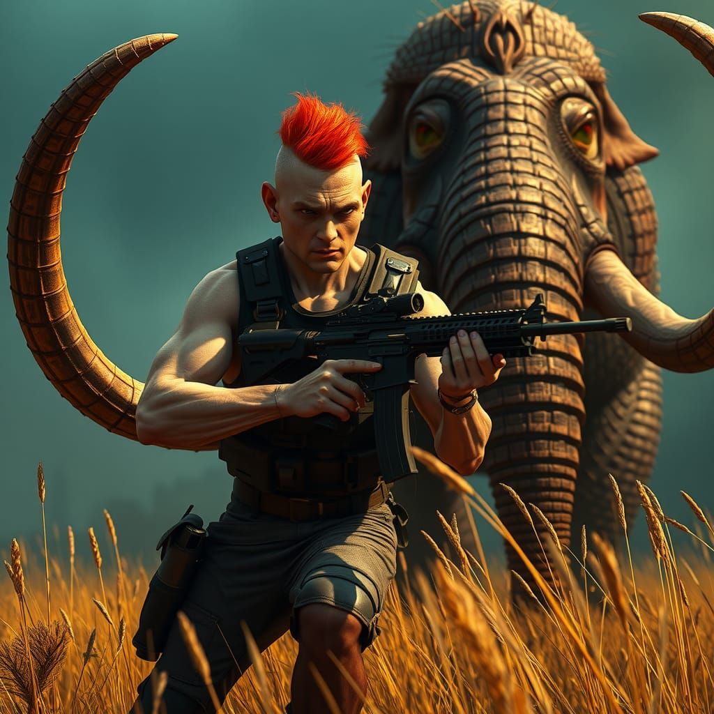 Mutant Hunter in Dystopian Wasteland, Gritty Realism