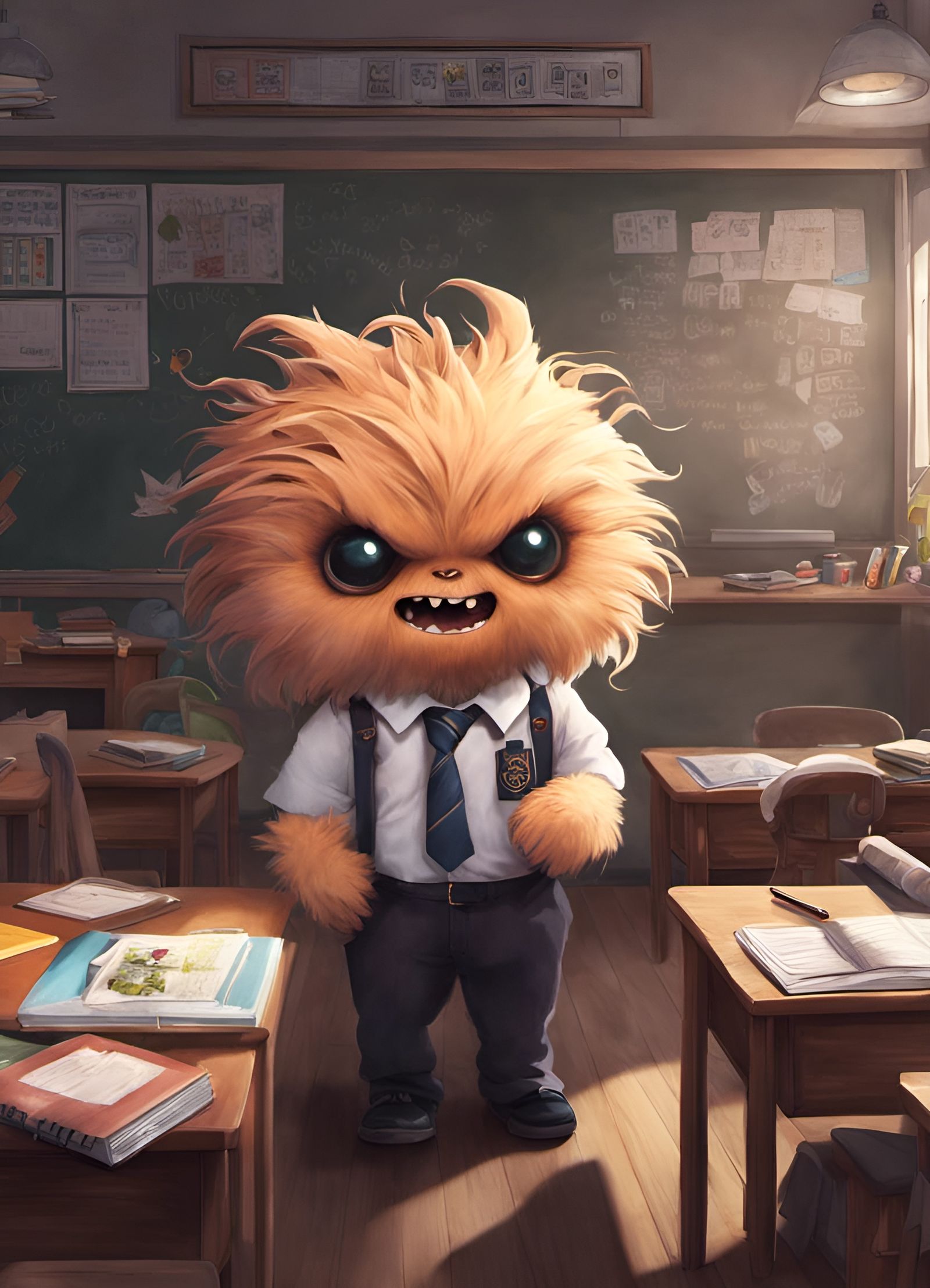 Detention, simply for setting fire to my books, I'm gonna tell Mom and Dad! ...