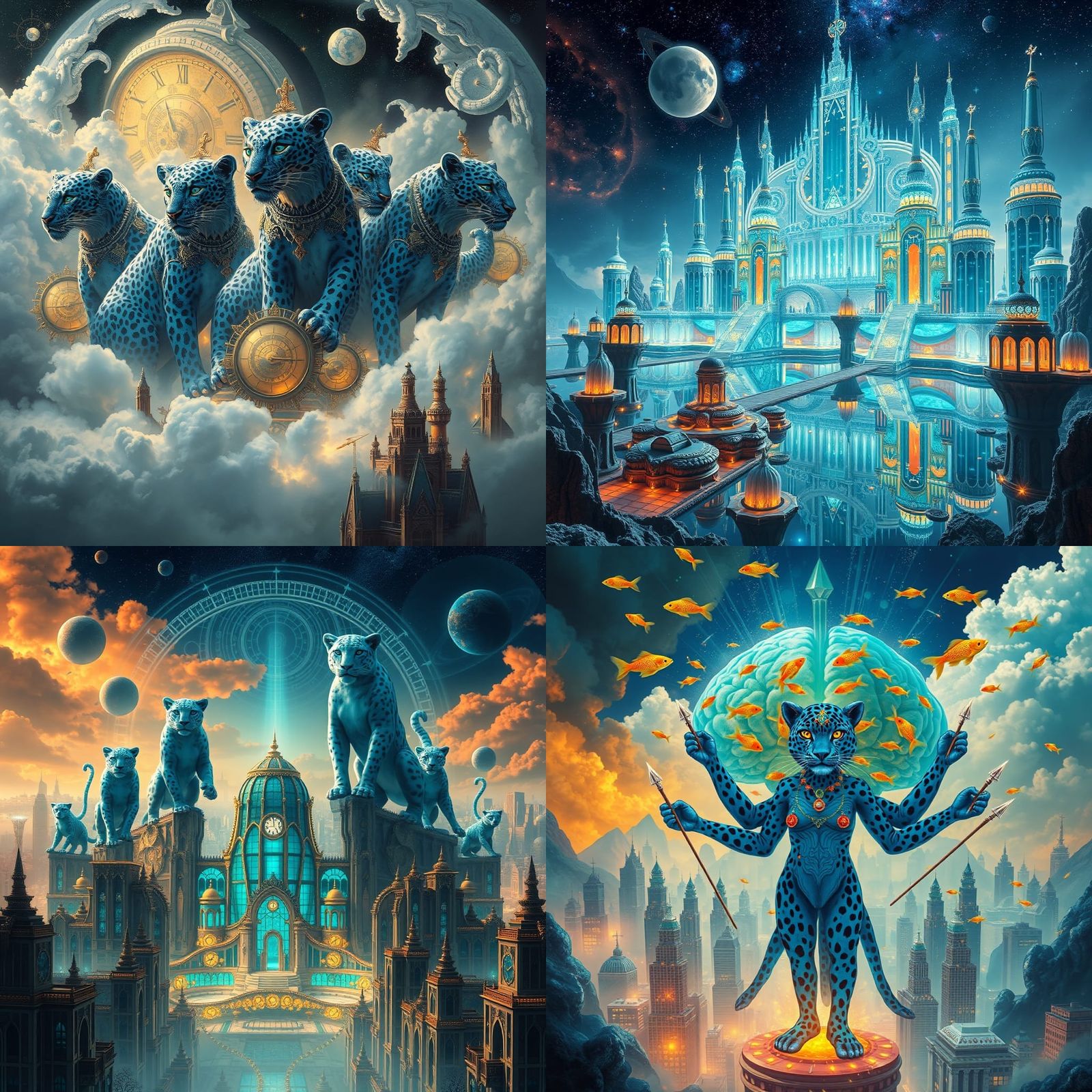 City of Blue Leopard Gods: A Celestial Shaman's Vision