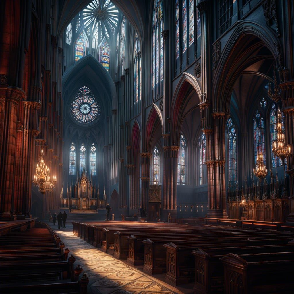 Gothic Churches and Cathedrals in Detailed Matte Painting