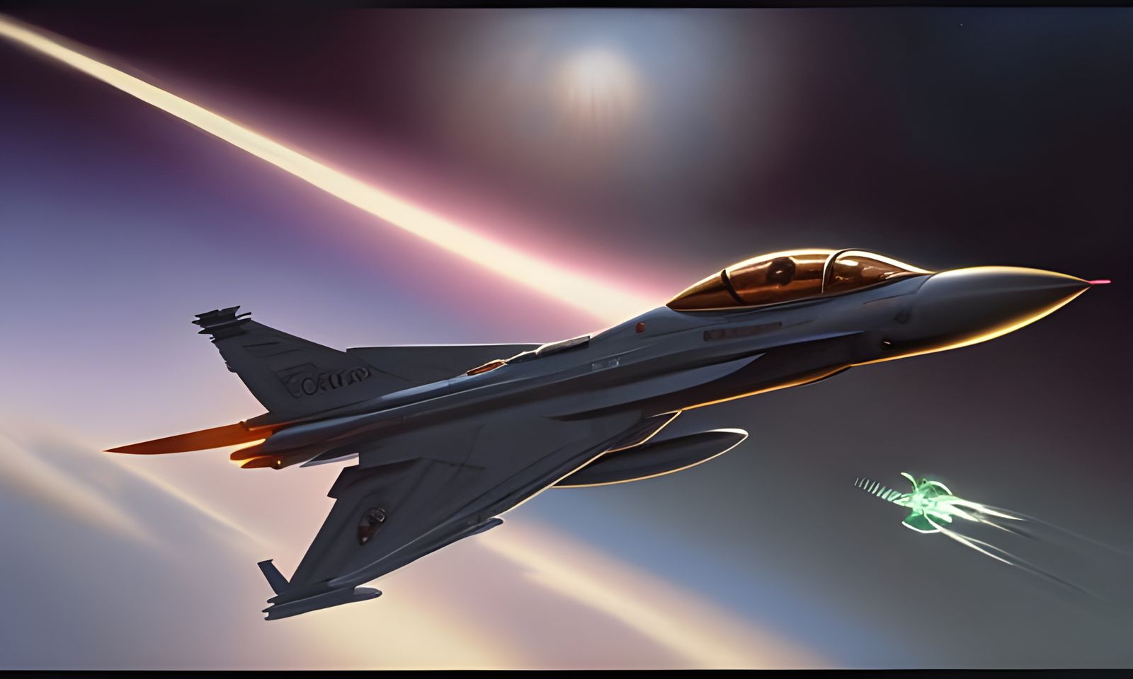 Futuristic F16 Jet