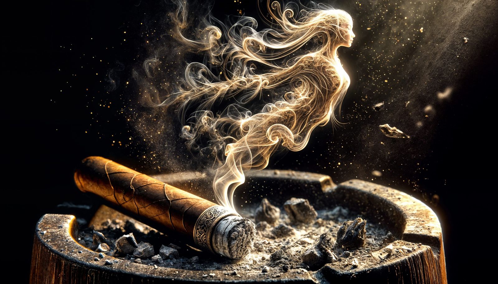 Surreal Cigar Smoke Ethereal Dance