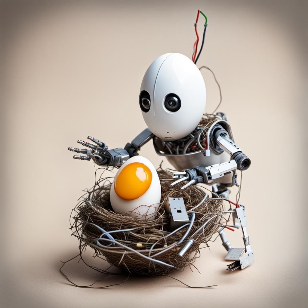 Robot Nanny and Self-Replicating Eggs