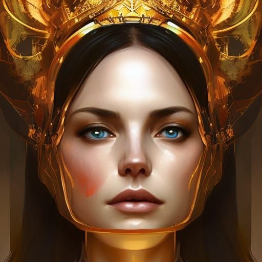 Detailed Portrait of a Regal Crown