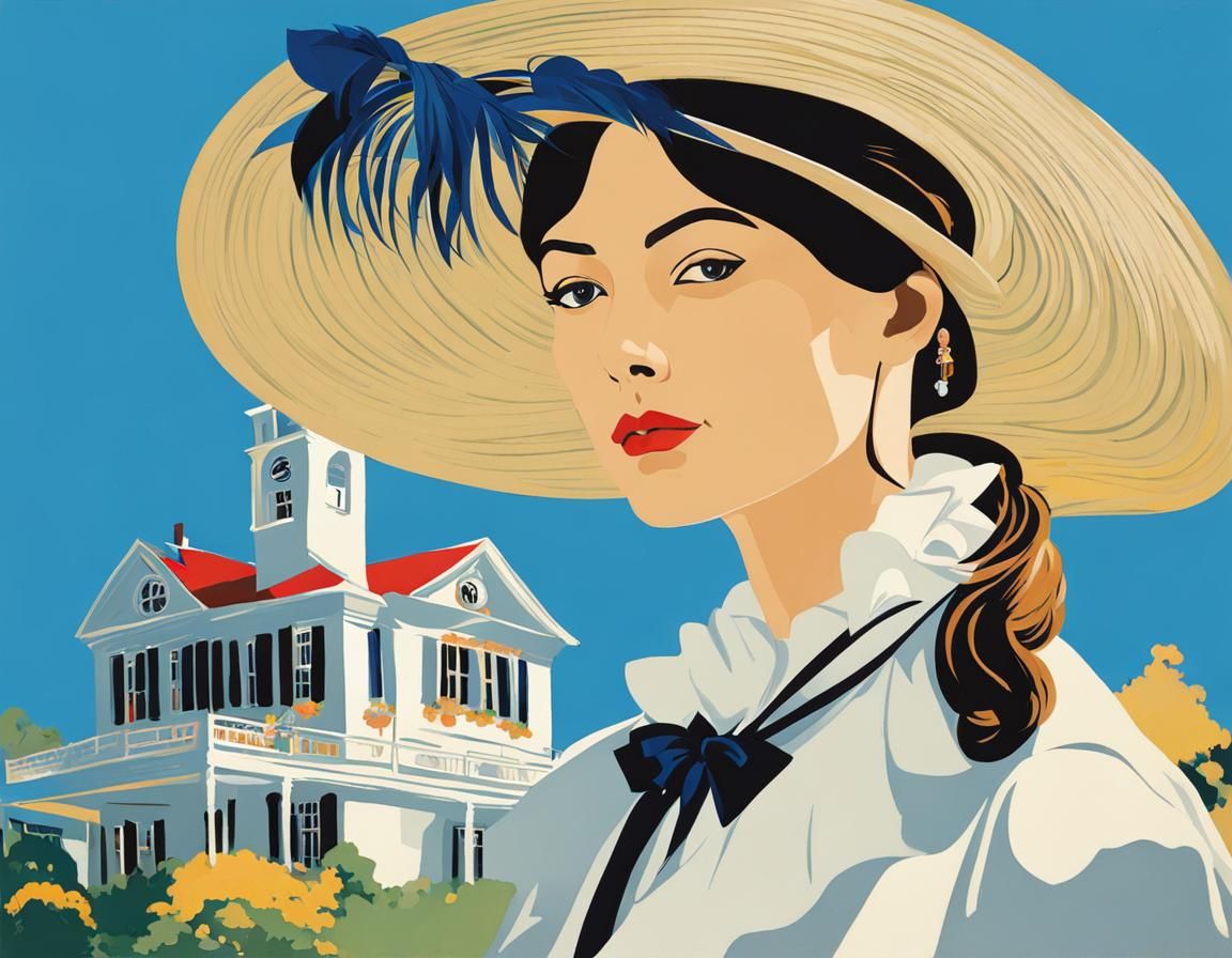 Art Nouveau Illustration in Aubrey Beardsley Style