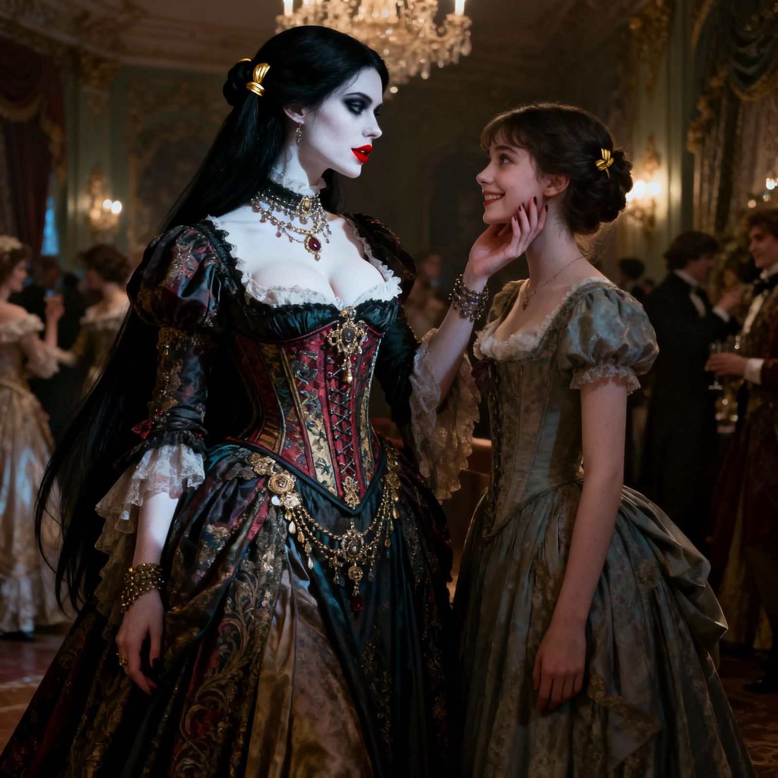 Victorian Vampire's Seductive Encounter