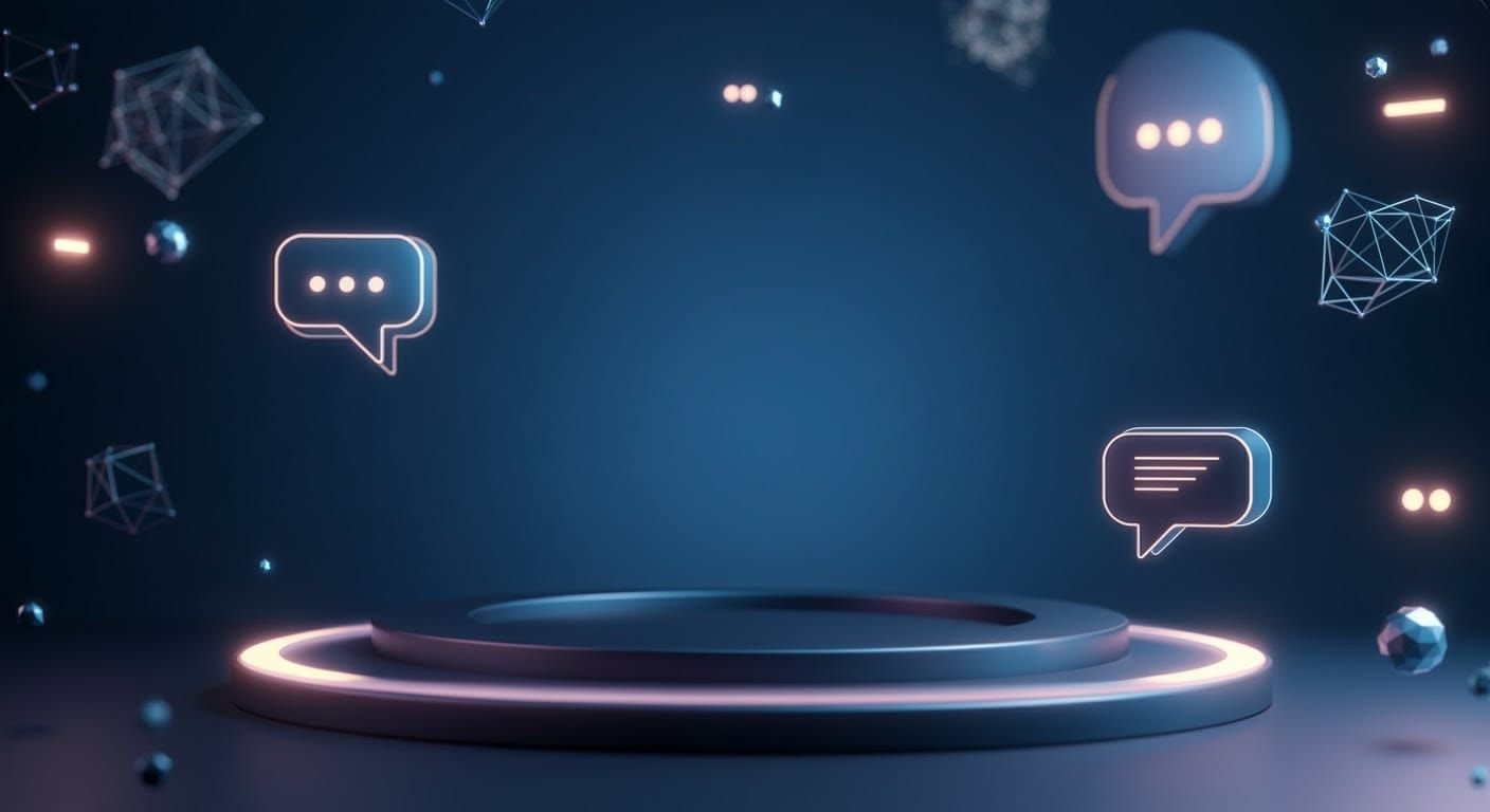 Minimalist AI Chat Interface with Neural Network Design