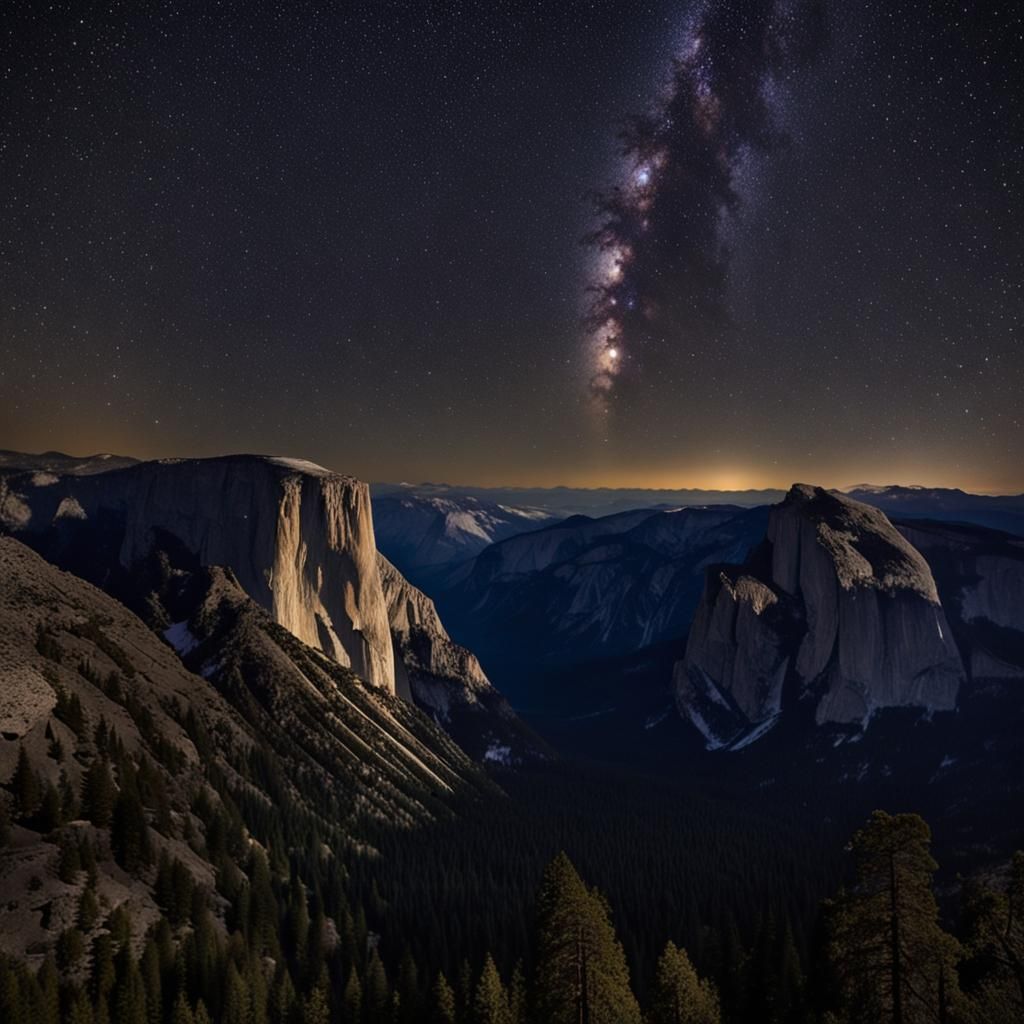 Starry Night Vista from El Capitan