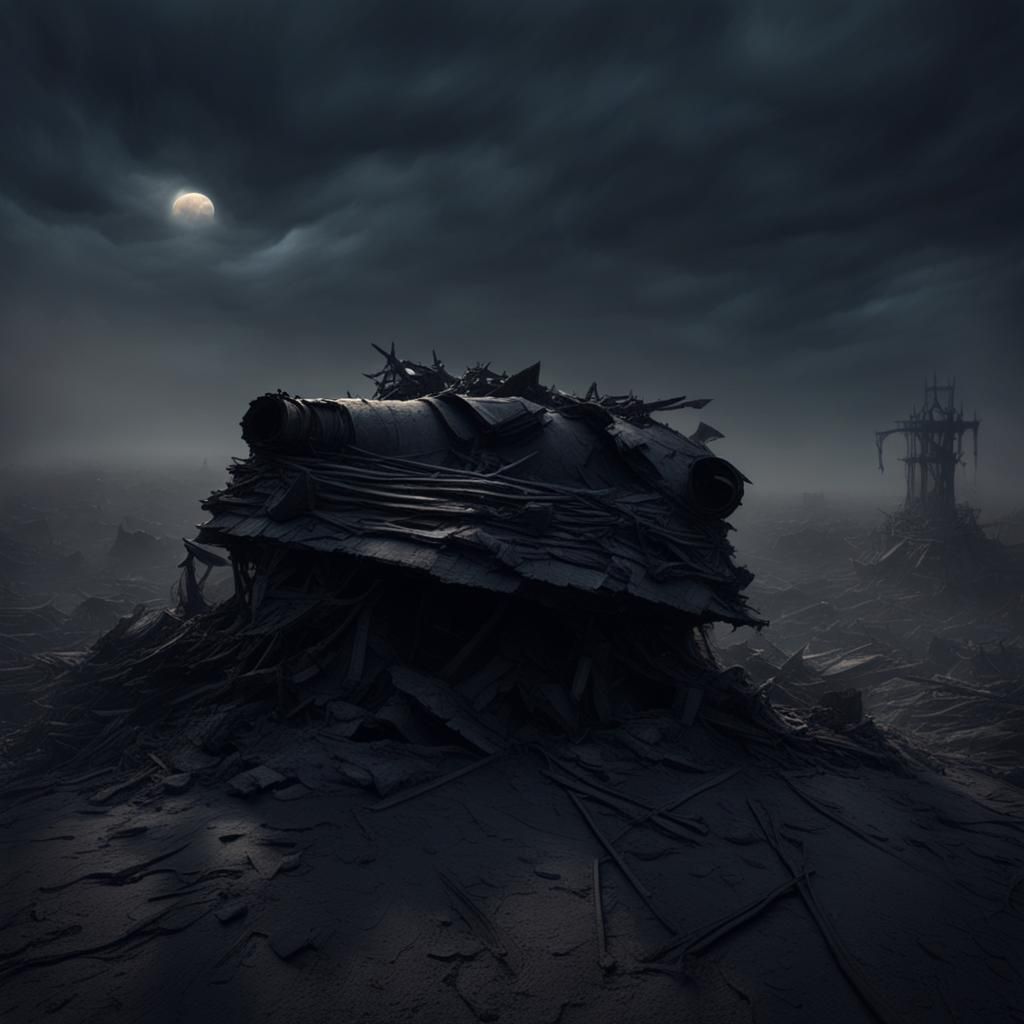 Cyberpunk Cityscape at Night with Flying Vehicles