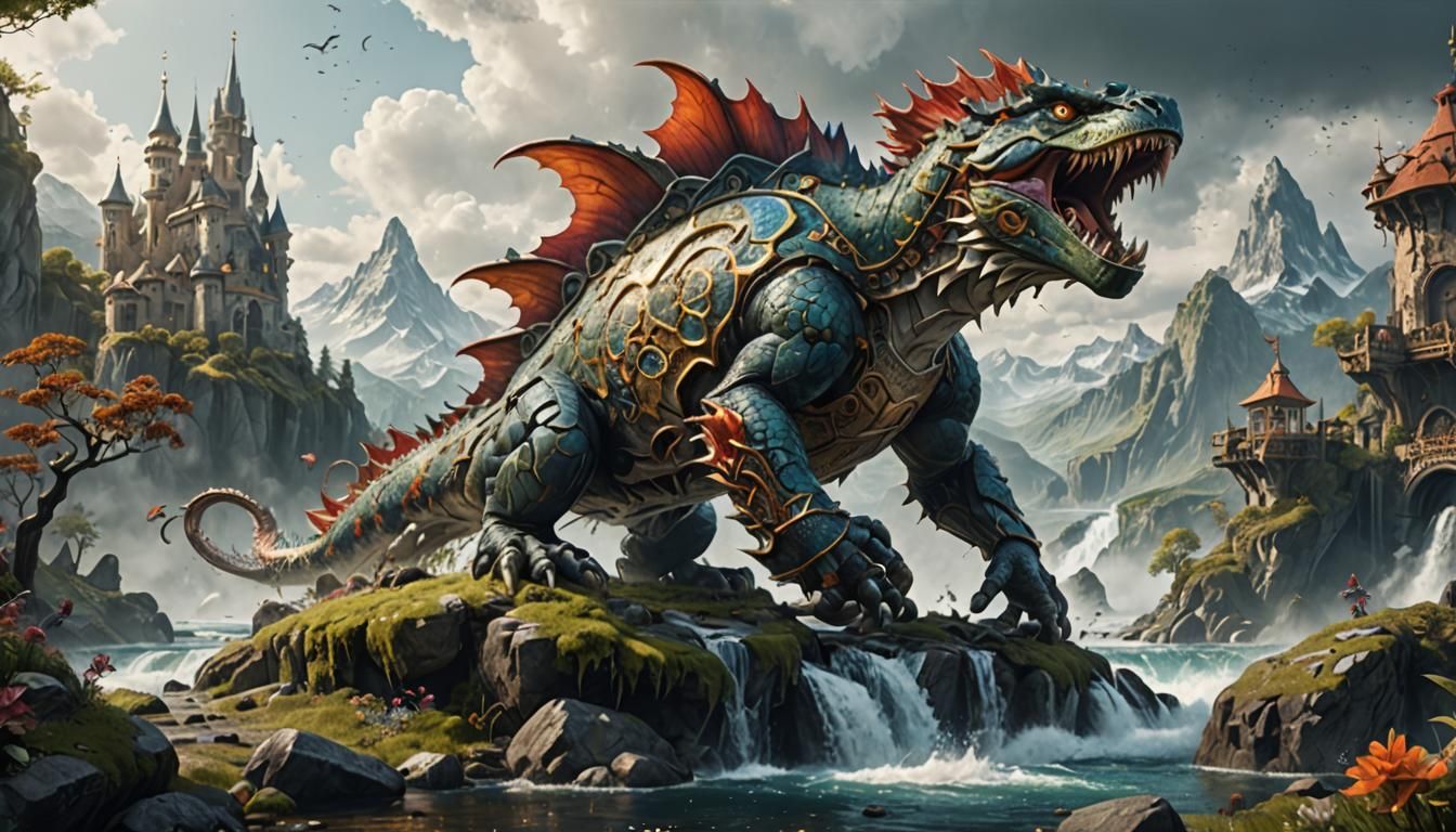 Brown Trout Portrait in Detailed Matte Painting