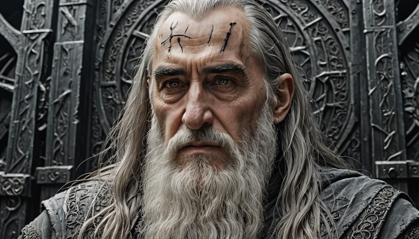 Saruman the White Portrait from LOTR Novel