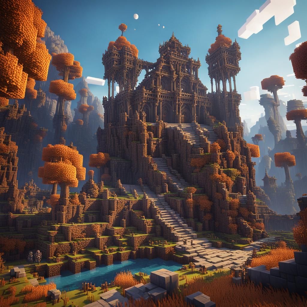 Minecraft Skeleton: Detailed Matte Painting