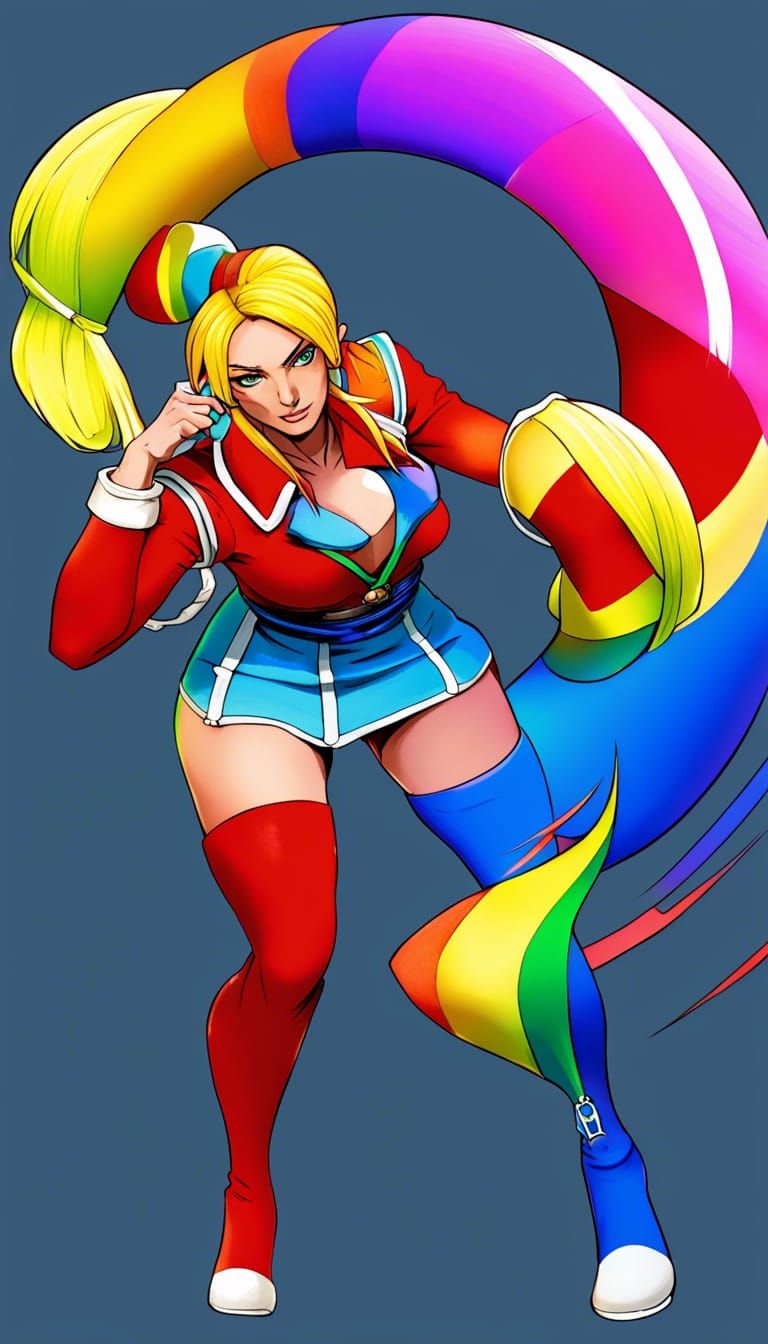 Beth Phoenix as Rainbow Mika: Bengus Illustration