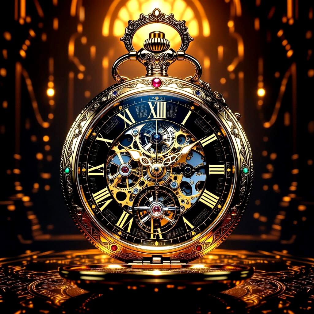 opulence clock pocket priceless technology