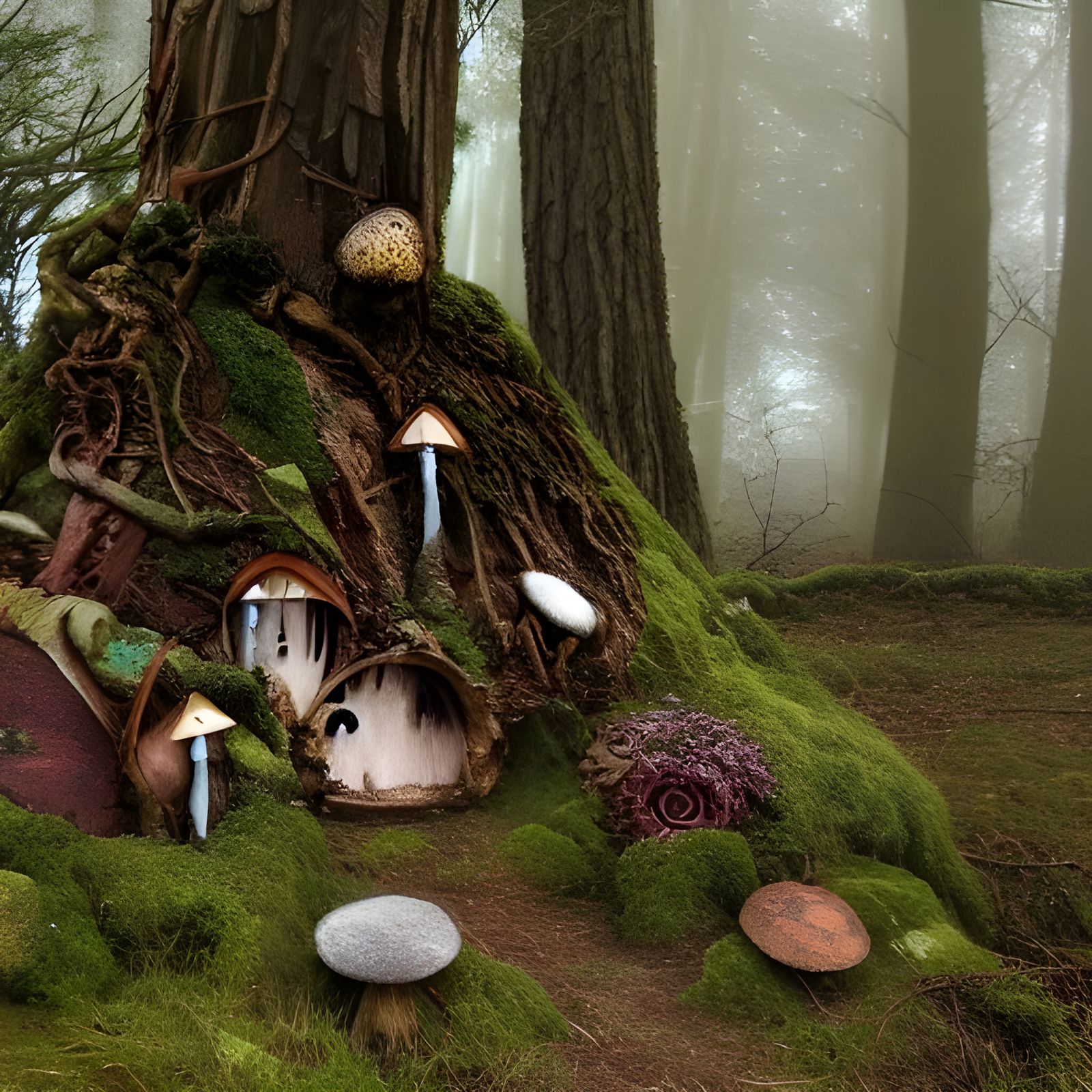 Ethereal Fairy Habitat in Giant Fungus