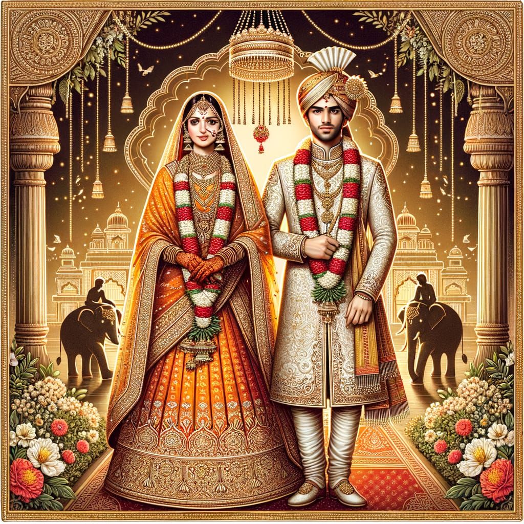 Indian Wedding Invitation: Maharashtrian Bride, Gujarati Gro...