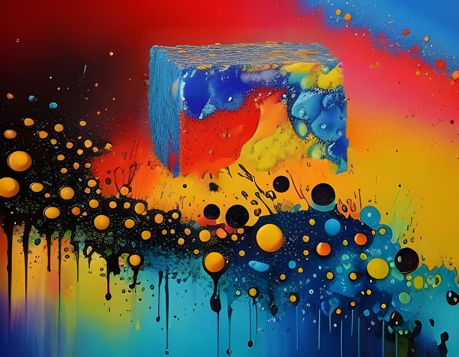 Dynamic Splash Art in Steampunk Style