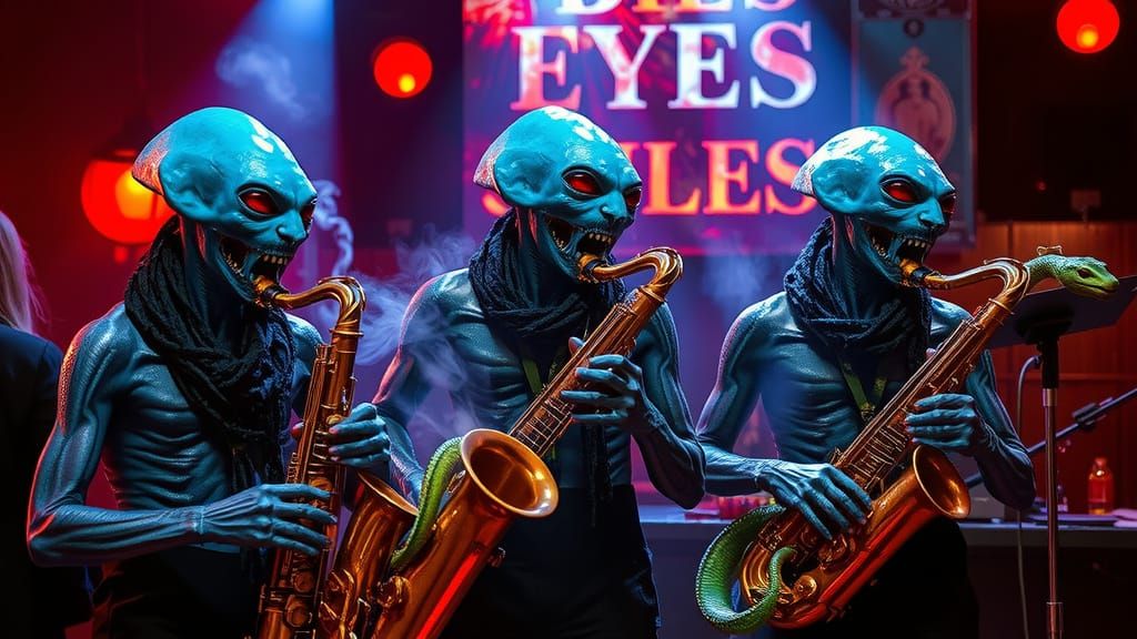 Mystical Alien Blues Band in Cosmic Tavern