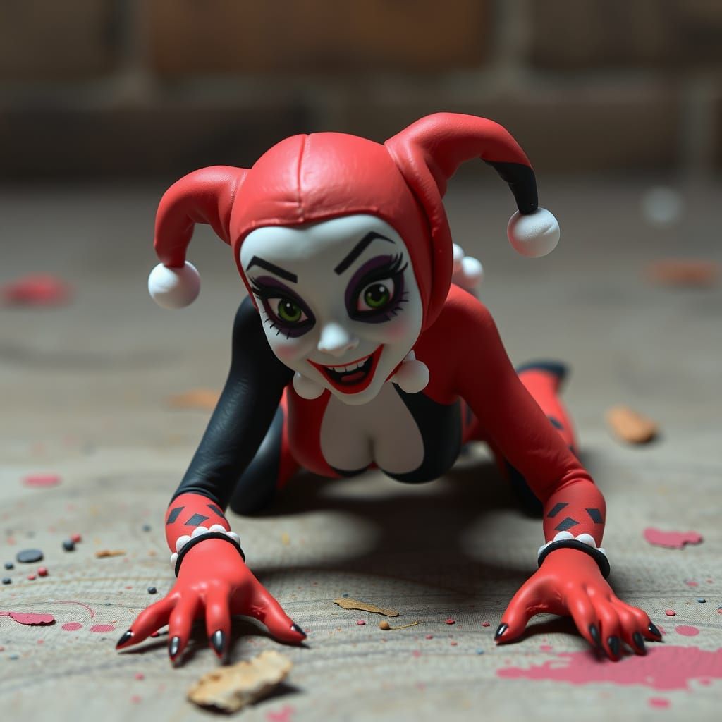 Harley Quinn Crawling: Stop Motion Manga Animation