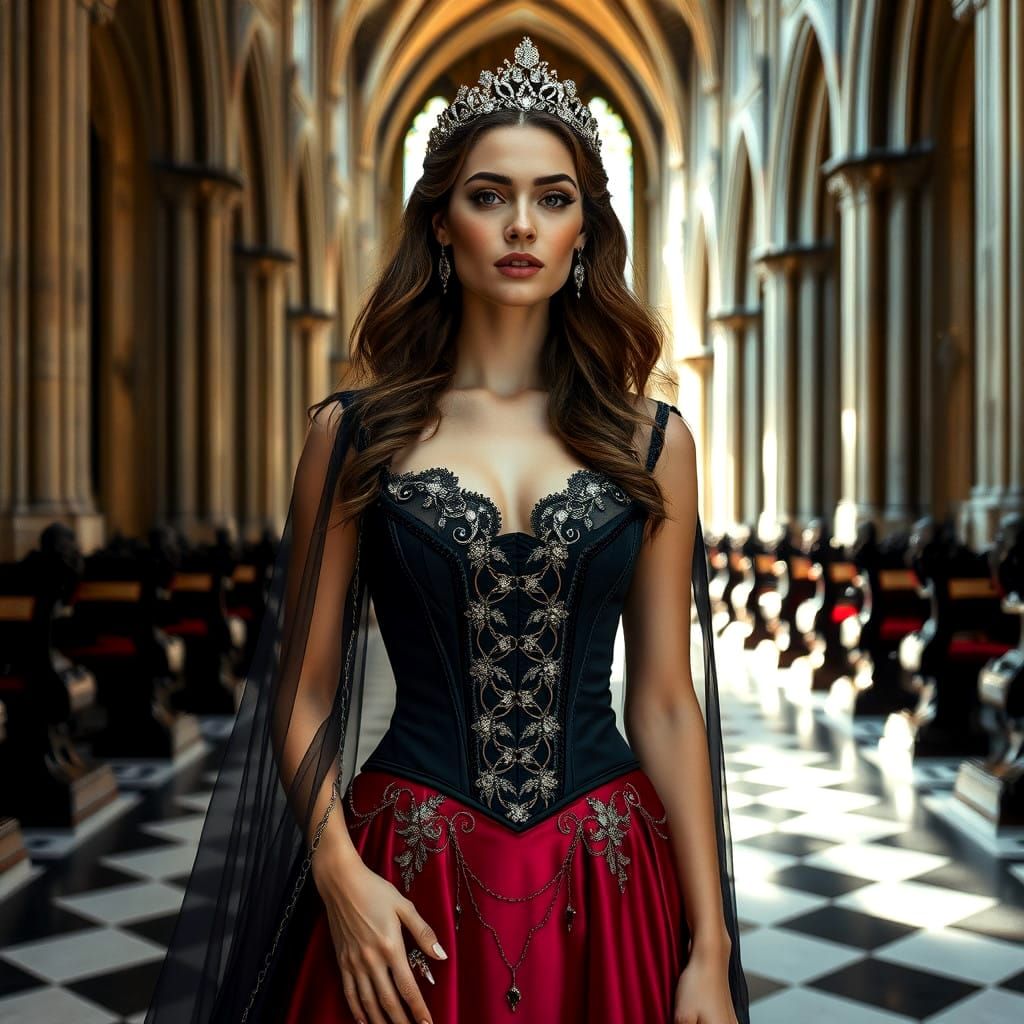 Ethereal Beauty in Gothic Luxury