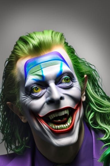 David Bowie as The Joker in Hyperrealism
